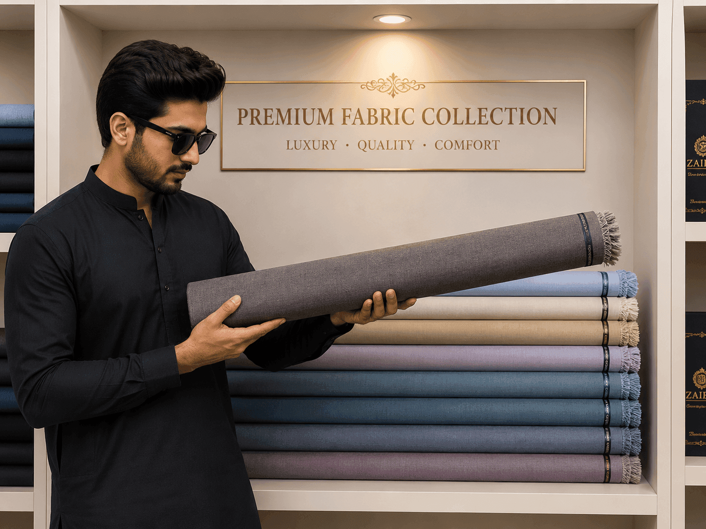 Uptime Ali Baba Mix Cotton / Cotton Plus – Premium Unstitched Men's Suit Fabric